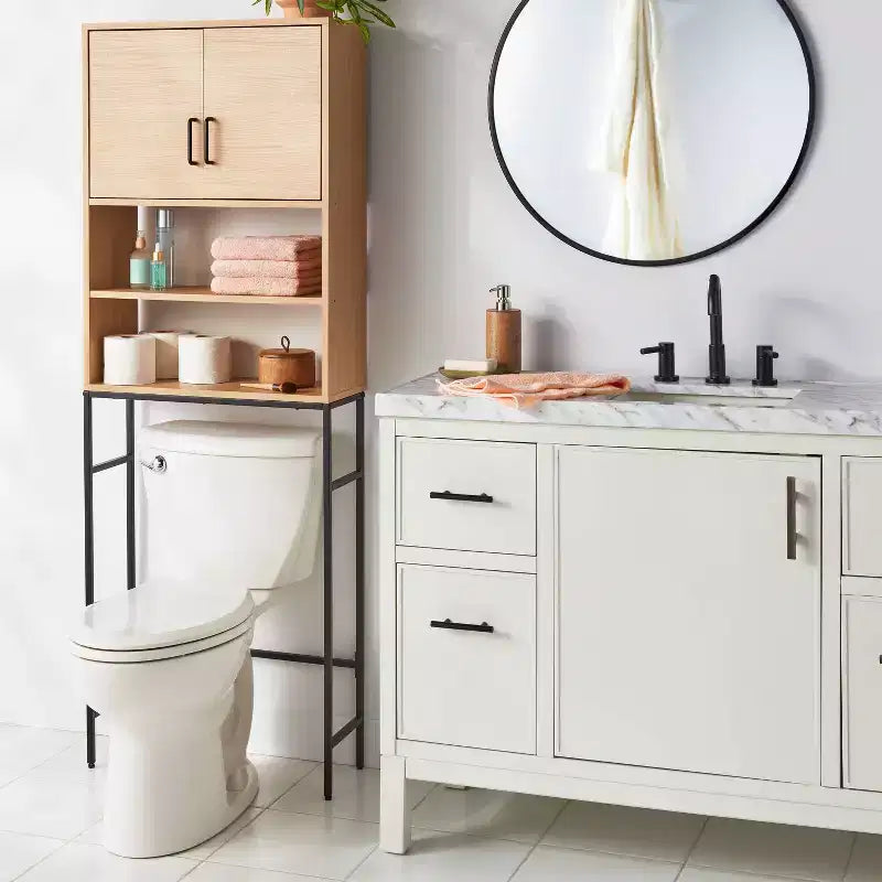 Étagère de salle de bain en matériaux mixtes - Brightroom™