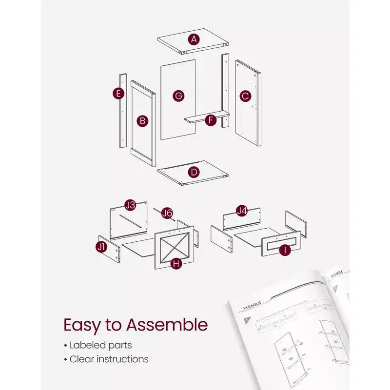 Meuble Classeur à 3 Tiroirs, Classeur de Rangement, Support d'Imprimante, Compatible A4, Format Lettre, Dossiers Suspendus, Style Ferme Moderne, pour Bureau à Domicile