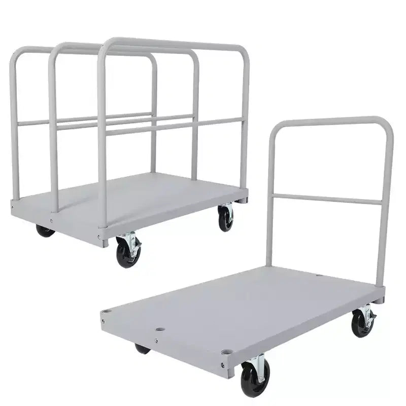 2-in-1 Heavy Duty Steel Panel Truck Cart with 36x24in Platform - 2200 lb Steel Frame, Quick-Convert Panel/Flatbed, 360 Locking Casters