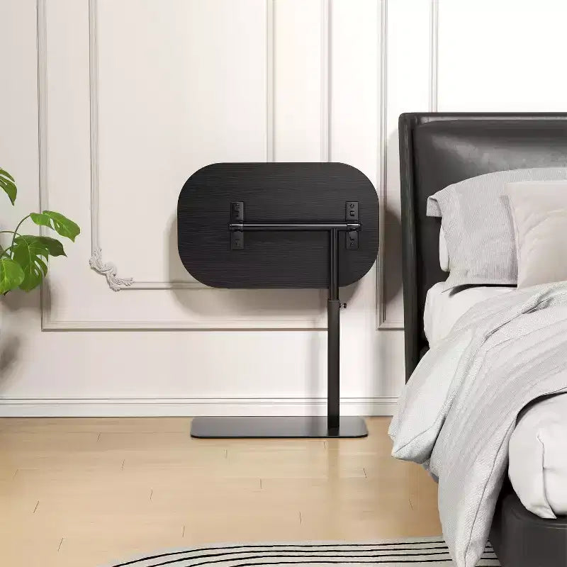 Table d'appoint avec plateau pour canapé, Table de bout réglable en hauteur au design minimaliste pour petits espaces, Table d'appoint pour lit ou canapé avec fente pour téléphone et tablette