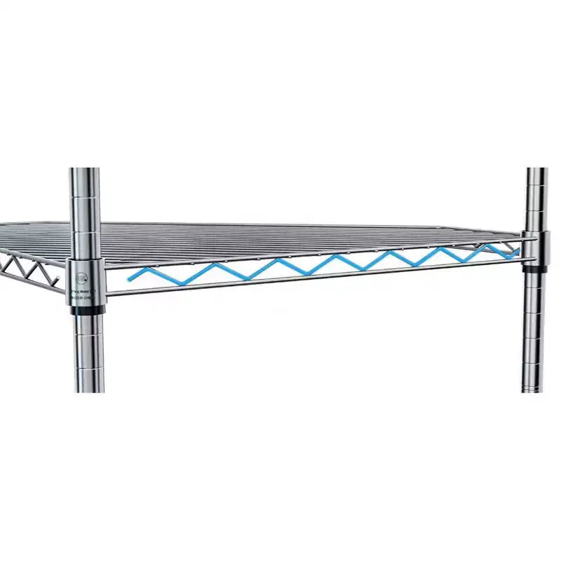 Étagère d'angle à 6 niveaux Pentagone en fil de fer, Fer et plastique, Support de rangement autoportant robuste réglable,