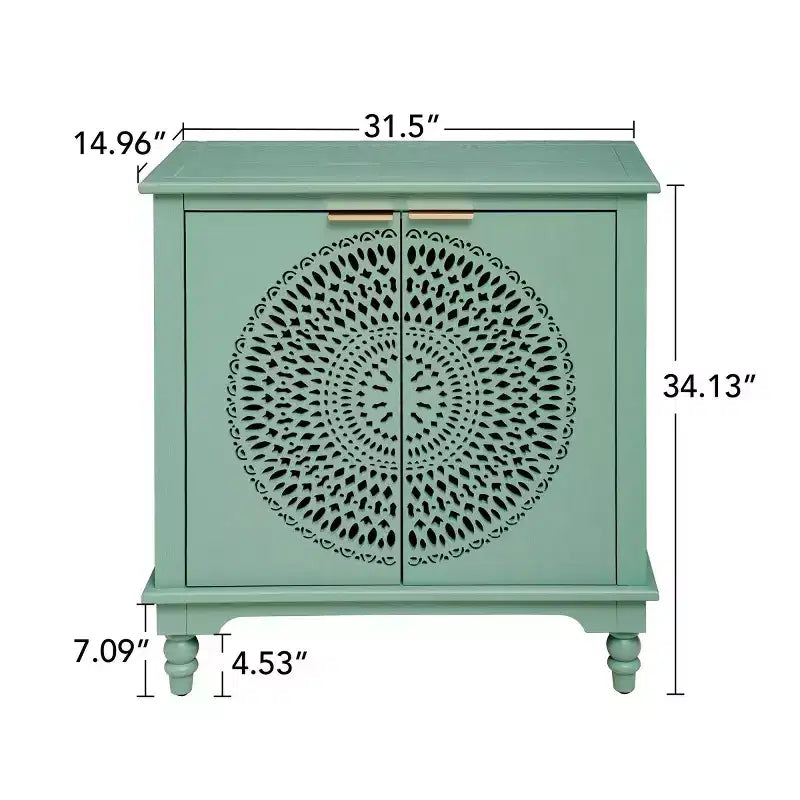 Armoire de rangement avec 2 portes et étagères, armoire creuse avec étagère réglable, armoire en bois d'ingénierie vieilli - Panipeachy