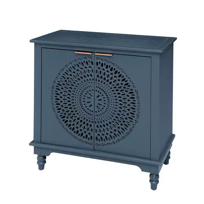 Armoire de rangement avec 2 portes et étagères, armoire creuse avec étagère réglable, armoire en bois d'ingénierie vieilli - Panipeachy