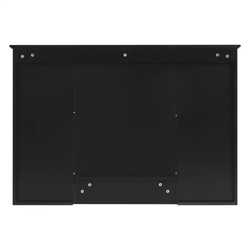 Meuble haut de salle de bain de 104 cm, armoire à pharmacie murale avec porte-serviettes et étagères ouvertes, meuble de rangement suspendu au-dessus des toilettes pour salle de bain