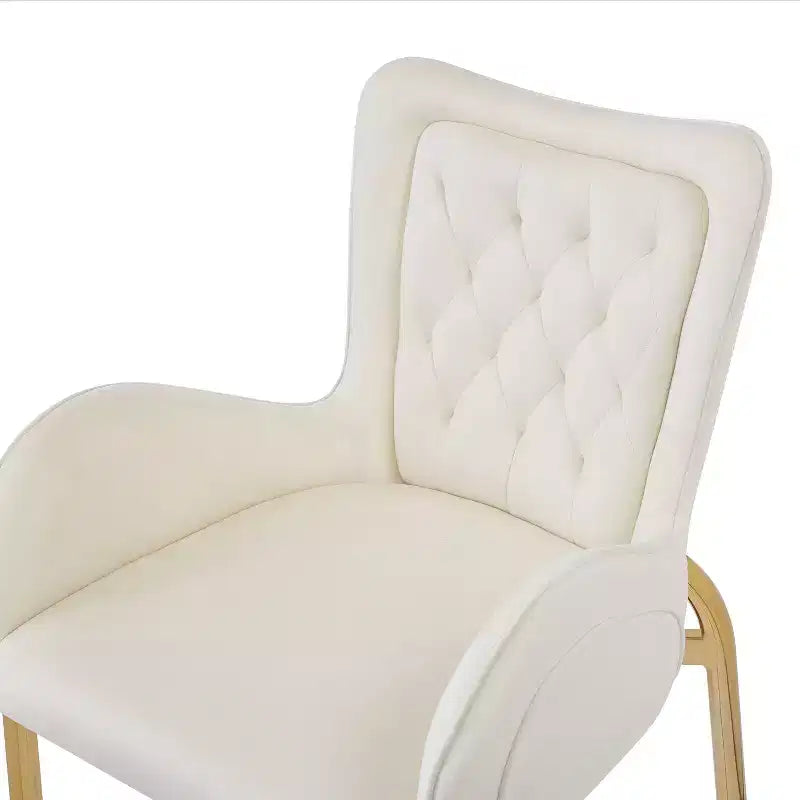 Tabourets de bar de luxe en velours 28H, lot de 2, tabourets de bar élégants avec pieds et repose-pieds dorés, fauteuil haut pour îlot de cuisine, capacité de 120 kg