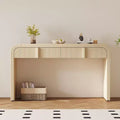 TUYOHW 55IN Minimalism Modern Console Table with 2 Storage Drawers, Entry Table Hallway Table for Living Room, Entryway