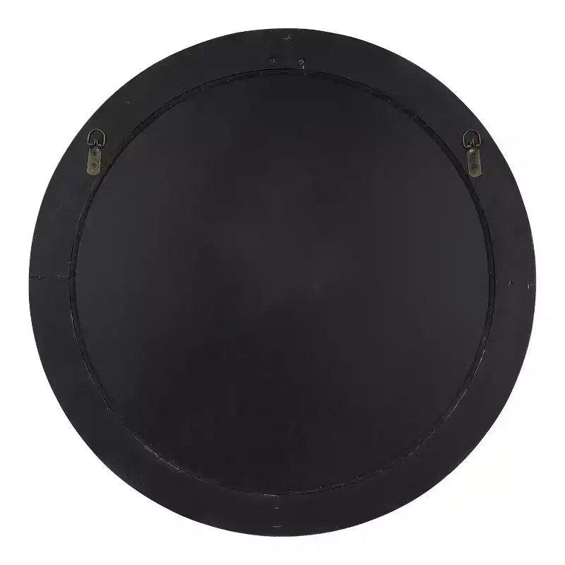 Miroir rond en MDF, 26 de diamètre, gris